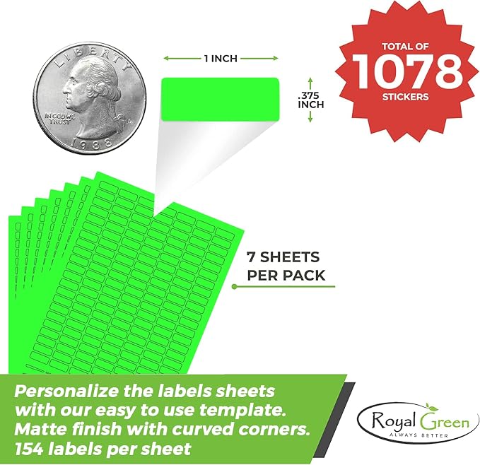Rectangular Small Labels Printable Stickers - Image 2
