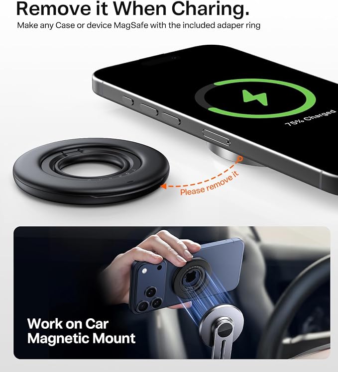 TORRAS 2025 Flagship Magnetic Phone Grip Ring Holder Kickstand Fit - Image 8