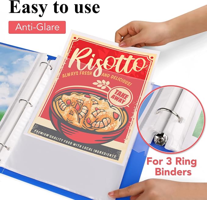 150 Pack Sheet Protectors 8.5 x 11 inch Clear Page Protectors - Image 2