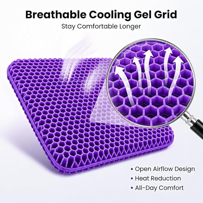 Extra Thick Large Pure Gel Seat Cushion - Image 5