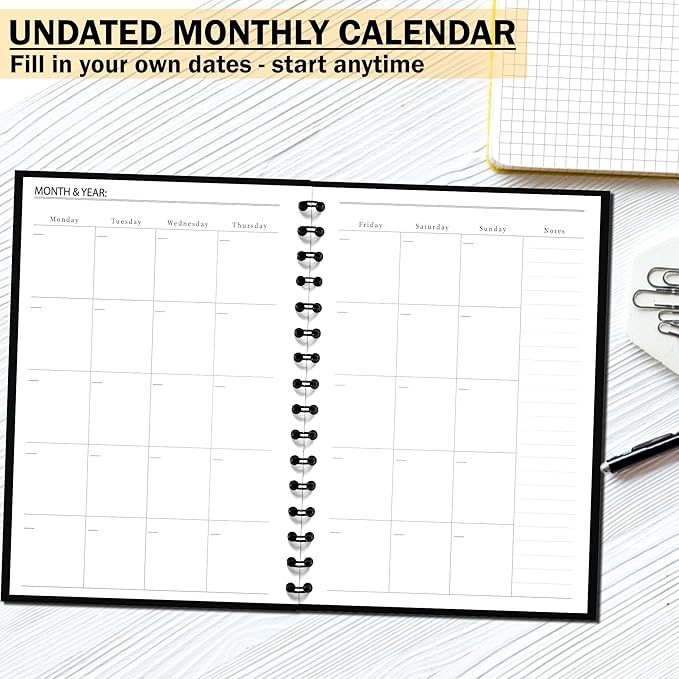 Undated Monthly and Weekly Planner - Image 5
