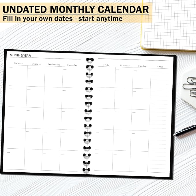 Undated Monthly and Weekly Planner - Image 5