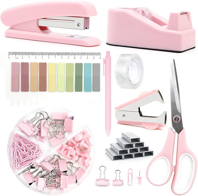 Office Supplies, Stapler and Tape Dispenser Set by musejoy