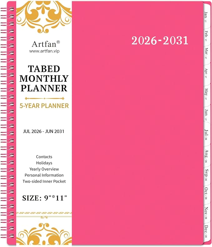 Monthly Planner 2026-2031 by Artfan