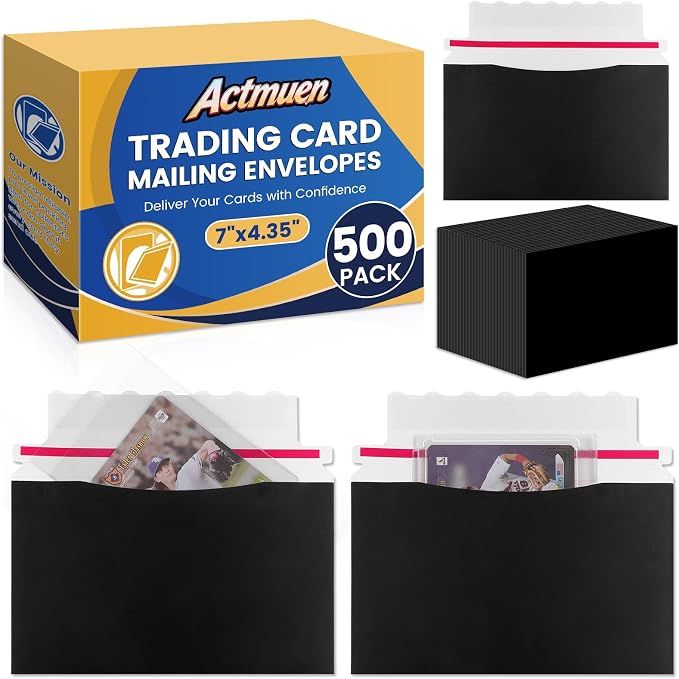 500 Pack Mailer Trading Card Envelopes，7" x 4.35" Trading Card Mailers by Unknown