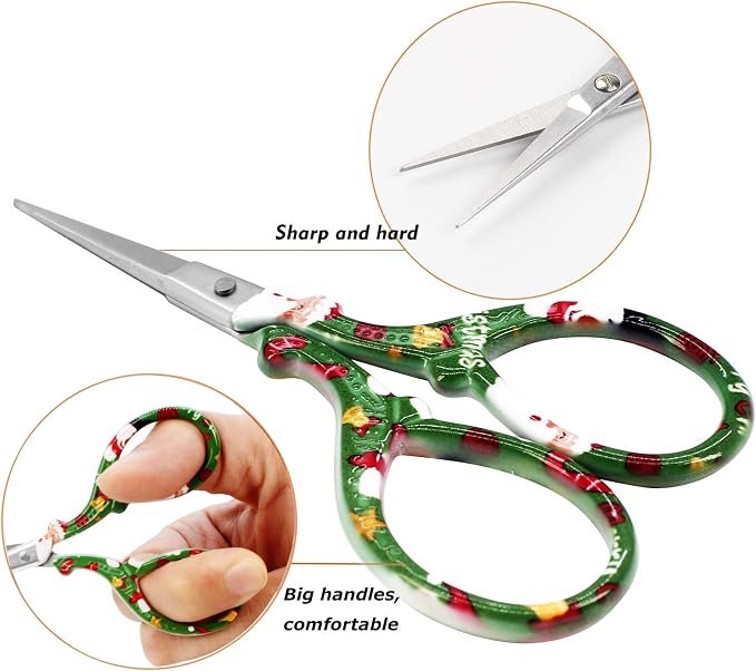 Small Embroidery Scissors 3.6Inch Stainless Steel Scissors - Image 3