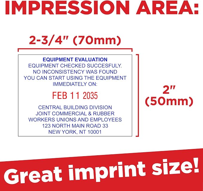 Mark 2000 5480 Professional Self Inking Date Stamp - Image 3