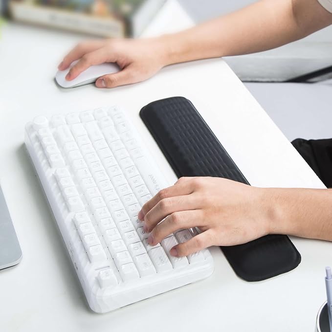 MEKASS Keyboard Wrist Rest for 60% Compact Keyboard, Ergonomic Soft Memory Foam - Image 8