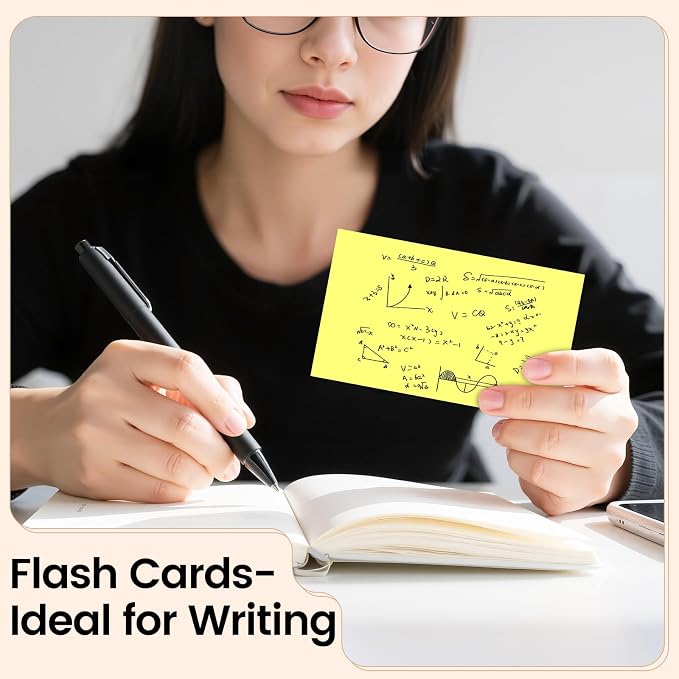 Index Cards 3x5 Inch, Flash Cards, Blank Colored Note Cards Paper - Image 7