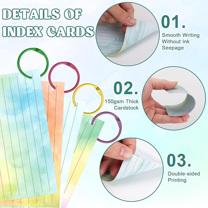 1000 PCS Colored Index Cards - Image 3