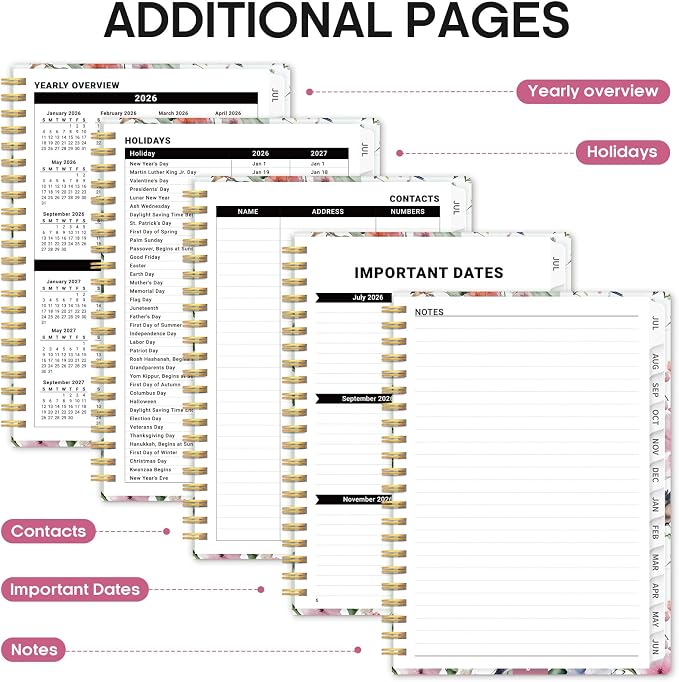 Planner 2026-2027, Academic Year Monthly and Weekly Calendar Planner, Jul 2026 - Image 5