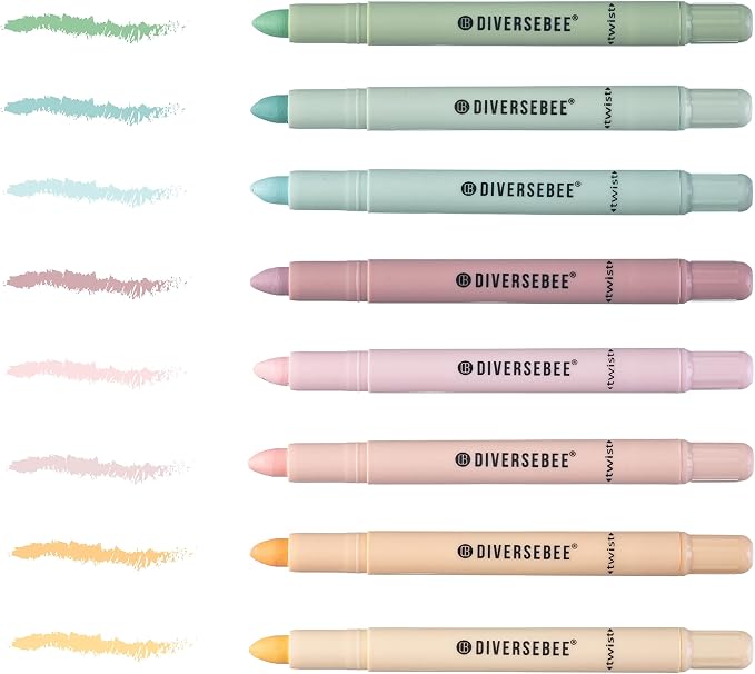 DIVERSEBEE Bible Highlighters and Pens No Bleed, 8 Pack Assorted Colors Gel - Image 2