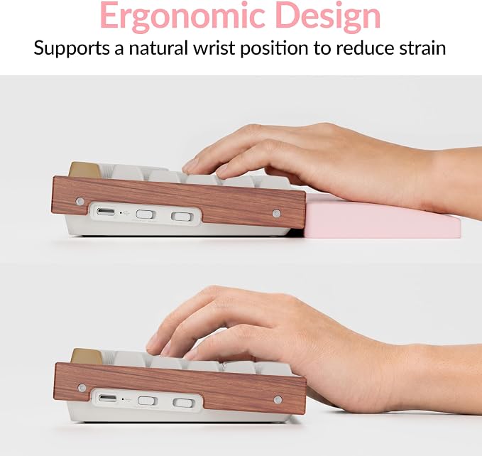 Keychron Silicone Wrist & Palm Rest, 17.6" Full Size - Image 6