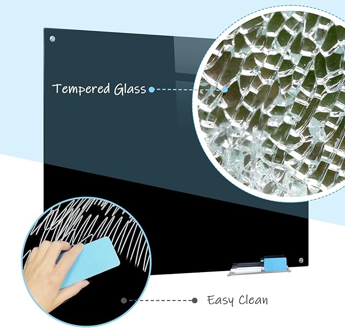 Magnetic Black Glass Board - Image 2