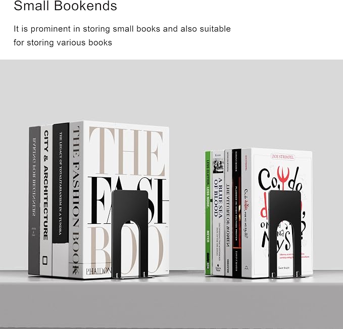 Optomni Book Ends, 3 Pairs of Small Bookends - Image 4