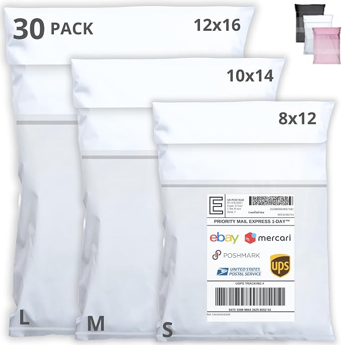 Shipping Bags with Label Pouch by Emballax