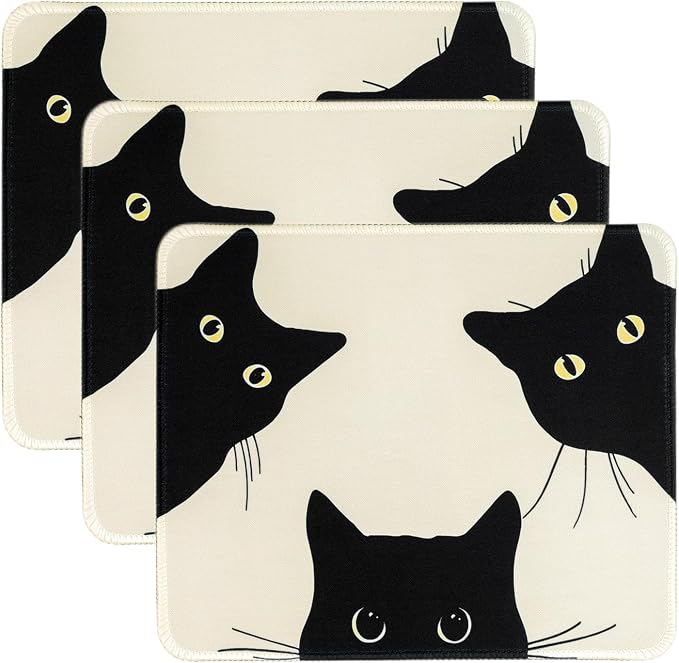 Funny Mouse pad Square Cute Mouse Mat by WUFCIYBO
