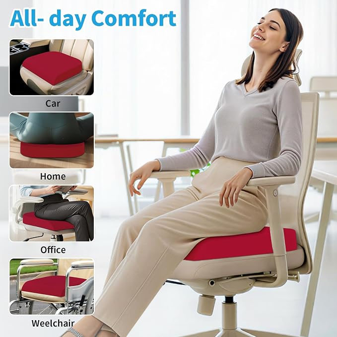 TranquilRelax Large Seat Cushion, Memory Foam Cushion - Image 4