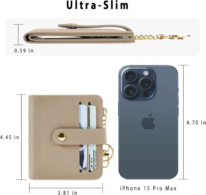Airkit Small Wallet Women RFID, PU Leather Card Holder - Image 4