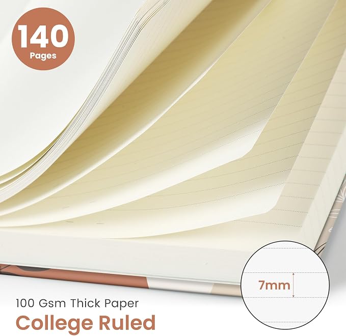 Taja Lined Spiral Journal Notebook - Image 2