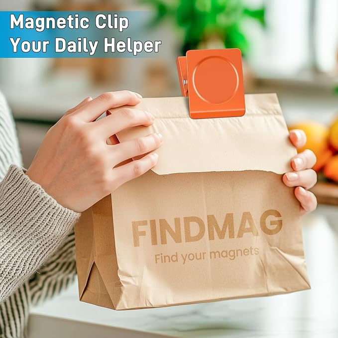 FINDMAG Extra Strong Magnetic Clips, 2.2inch Magnetic Binder Clips Heavy Duty - Image 5