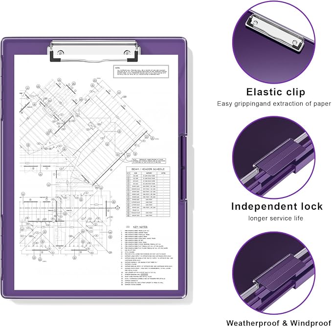 Hongri Clipboard with Storage, Heavy Duty with Dual Compartment, Smooth Writing - Image 3