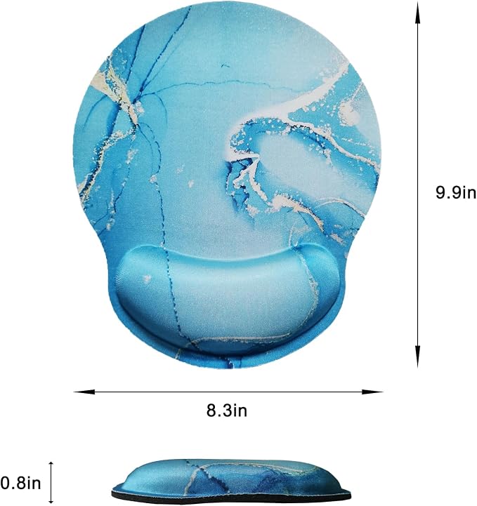 Mouse Pad with Wrist Support, Ergonomic Mouse Pad with Memory Foam Wrist Rest - Image 6