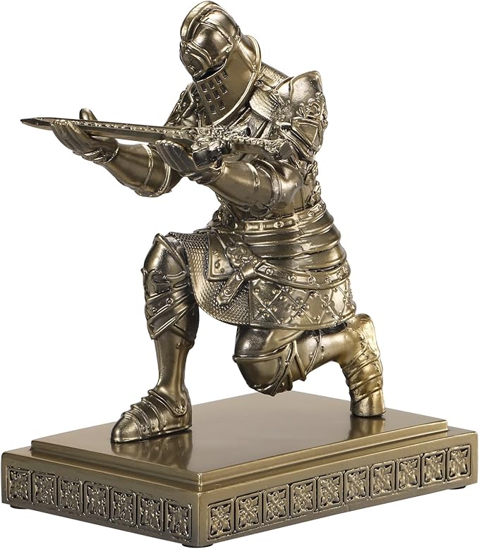 Medieval Knight Pen Holder Office Desk Decor Gifts for Men Father Husband Him Unique-DeskLoop Office
