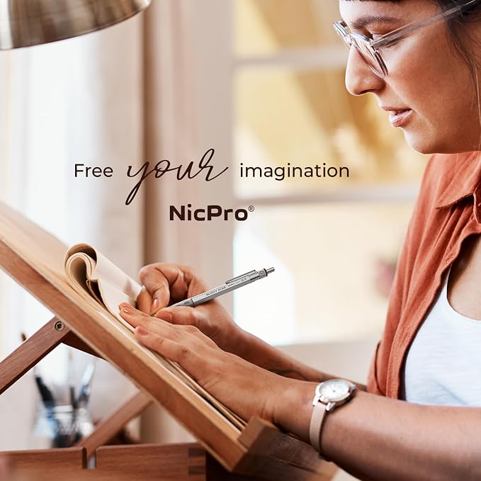 Nicpro 4 Pack Blocky Gear 0.3, 0.9 mm Metal Mechanical Pencils Set - Image 6