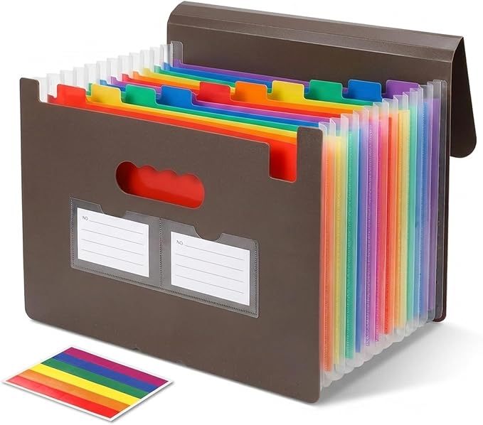 Accordion File Organizer, 13 Pockets Expanding File Folder by Unknown
