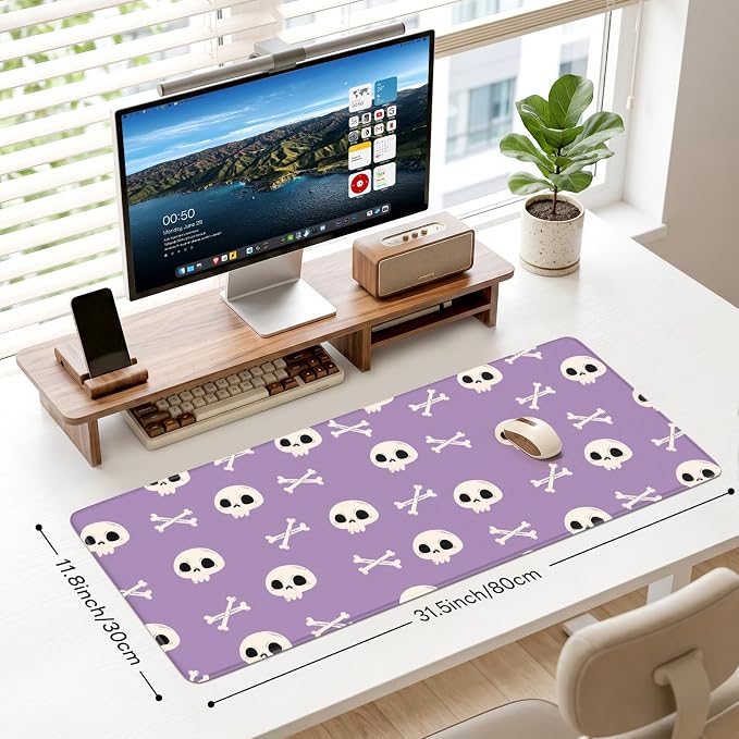Desk Mat, Big Desk Pad, 31.5x11.8 Inches Extended Big Gaming Mouse Pad - Image 3