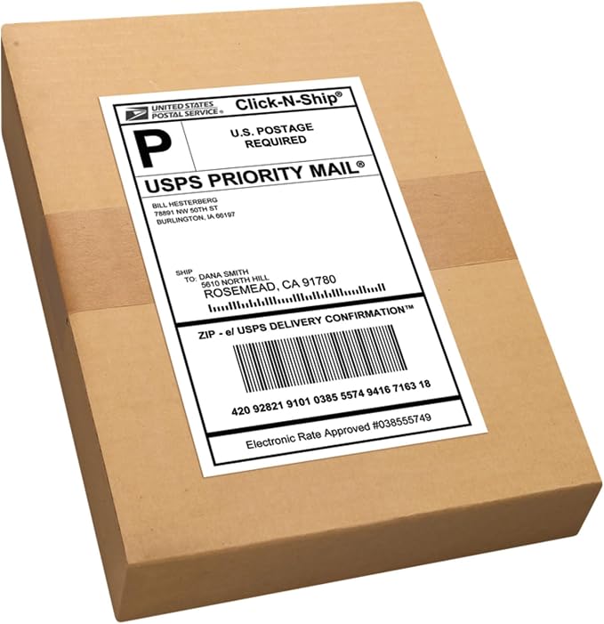 Avery Half-Sheet Printable Shipping Labels, 5.5" x 8.5" Customizable Stickers - Image 7