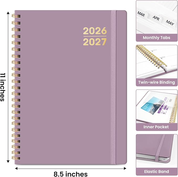 Planner 2026-2027 for Women & Men, Academic Monthly and Weekly Calendar Planner - Image 4