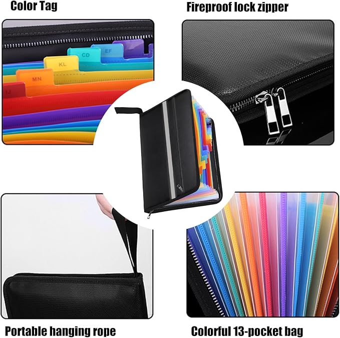 Heat Document Folder with Water Fabric and Expandable Storage - Image 8
