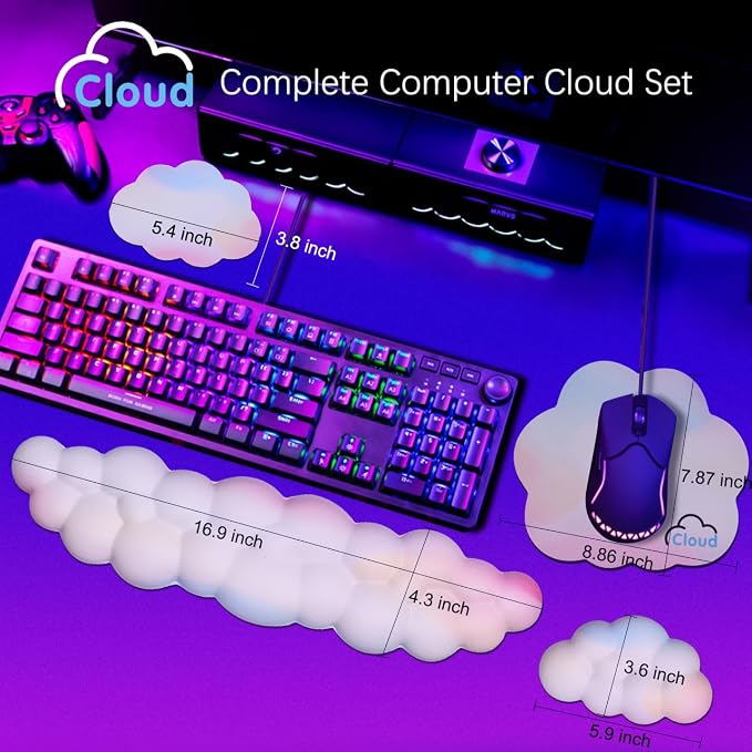 Cloud Wrist Rest Keyboard Palm Rest - Image 4