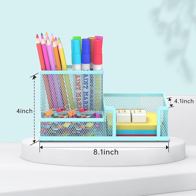 SUPEASY Mesh Pen Holder Desk Organizer, Office Supplies Pencil Storage - Image 4