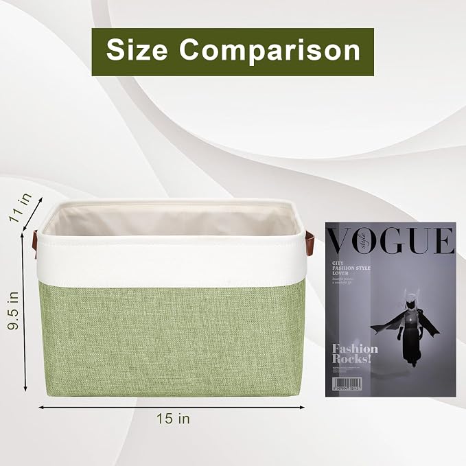 Bagnizer Storage Bins Large Fabric Storage Baskets - Image 3