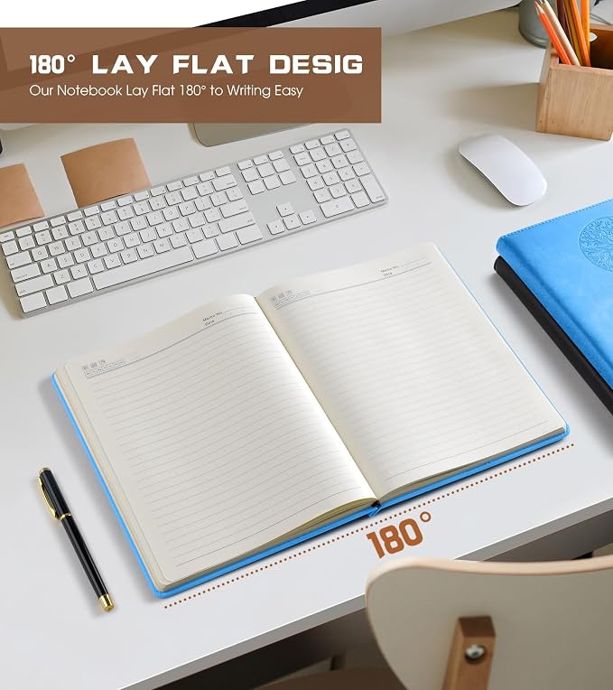 Biuwory Lined Journal Notebook for Women Men, 256 Pages B5 Large Hardcover - Image 6