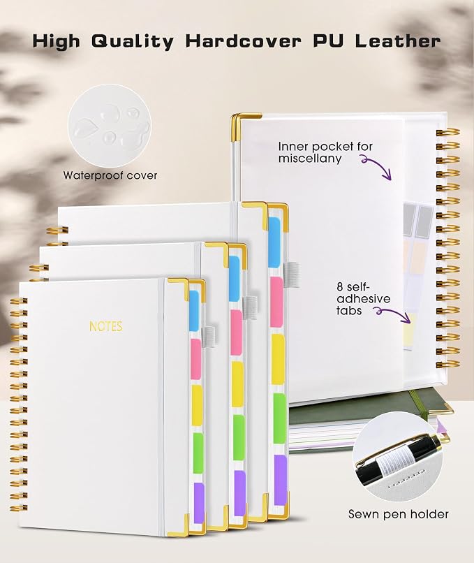 Hardcover Spiral Notebook 8.5"x11" Journal - Image 3
