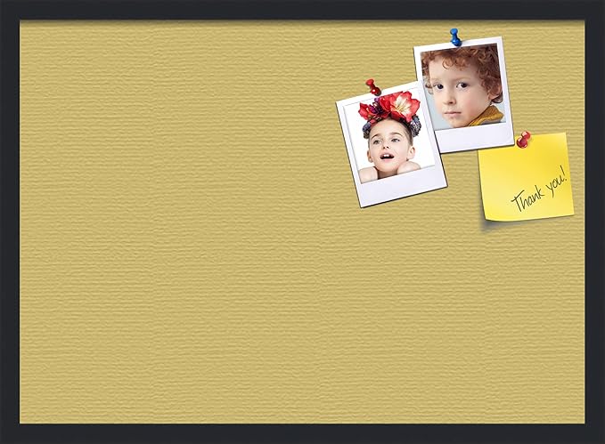 PinPix 28x20 Inch Cork Bulletin Board. This Decorative Framed Pin Board Comes with Honey Pastel Design and a Satin Black Frame. Ideal for Home Office Decor or Message Board (PinPix-1810)-DeskLoop Office
