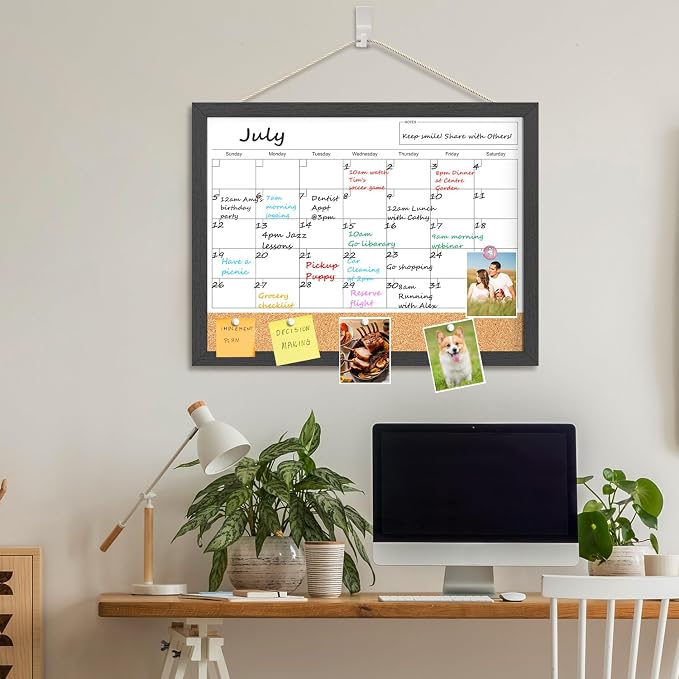 Dry Erase Calendar for Wall, 18x24 Inches Calendar Whiteboard for Wall - Image 6