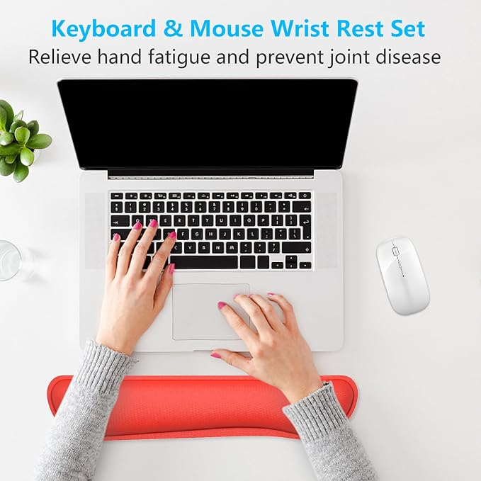 Dapesuom Enlarge Keyboard Wrist Rest, Cute Memory Foam Keyboard Wrist Cushion - Image 7