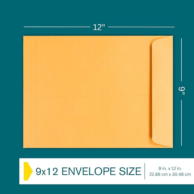 EnDoc 9x12 Open End Envelopes Self Seal - Image 3
