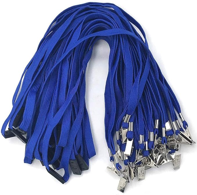 Bird Fiy Lanyards Breakaway Bulk Blue Lanyards Neck Flat Safety Badge Lanyard by BirdFiy