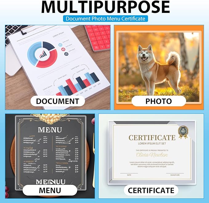 400 Pack Laminating Sheets, Holds 8.5 x 11 Inch Sheets, 3 mil, 9 x 11.5 Inches Thermal Laminating Pouches Lamination Sheet Paper for Laminator, Clear, Letter Size, Office and School Supplies-DeskLoop Office