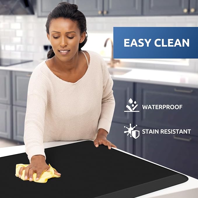 KitchenClouds Kitchen Mat Cushioned Anti Fatigue Rug 30"x108" Water Resistant - Image 3