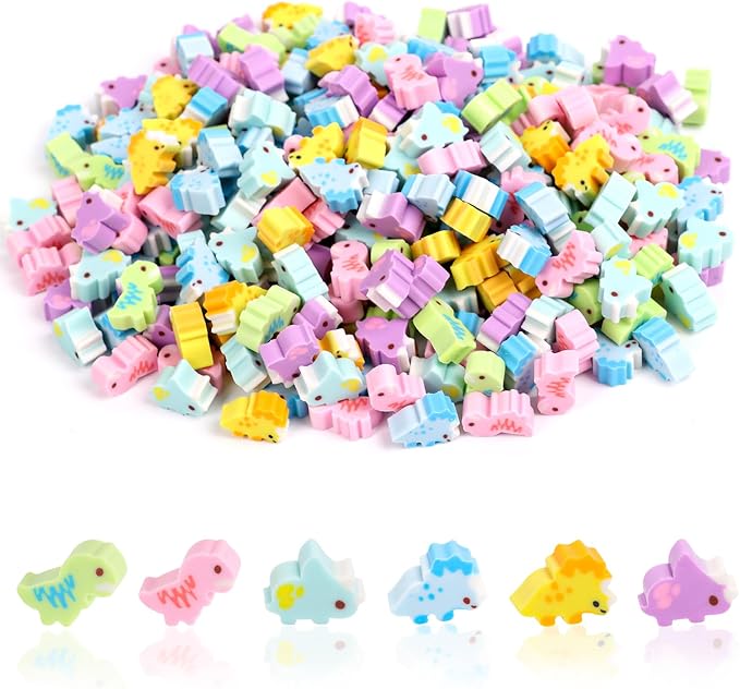 FOIMAS 300pcs Mini Dinosaur Erasers - Image 7