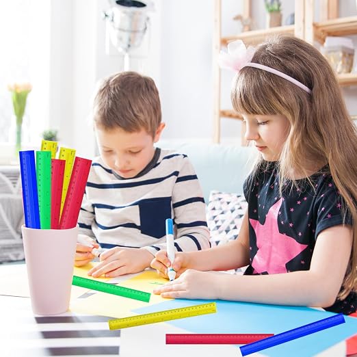 200 Pcs 12 Inch Rulers Bulk Plastic Kid Ruler - Image 5