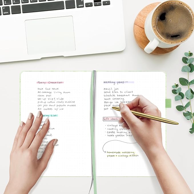&And Per Se Dotted Journal Notebook, A5 Hardcover Aesthetic Dotted Notebook – - Image 5