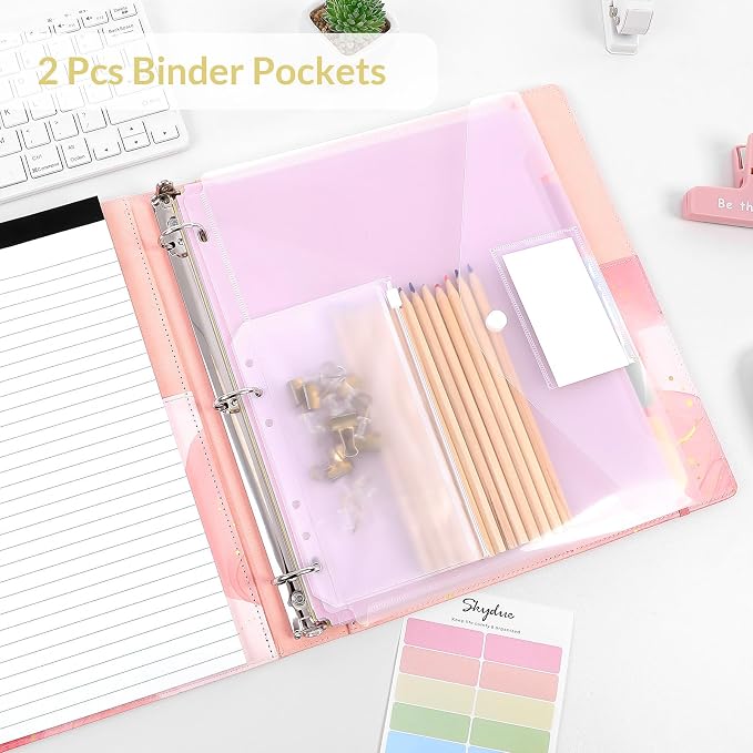 SKYDUE 1 Inch 3-Ring Binder - Image 2